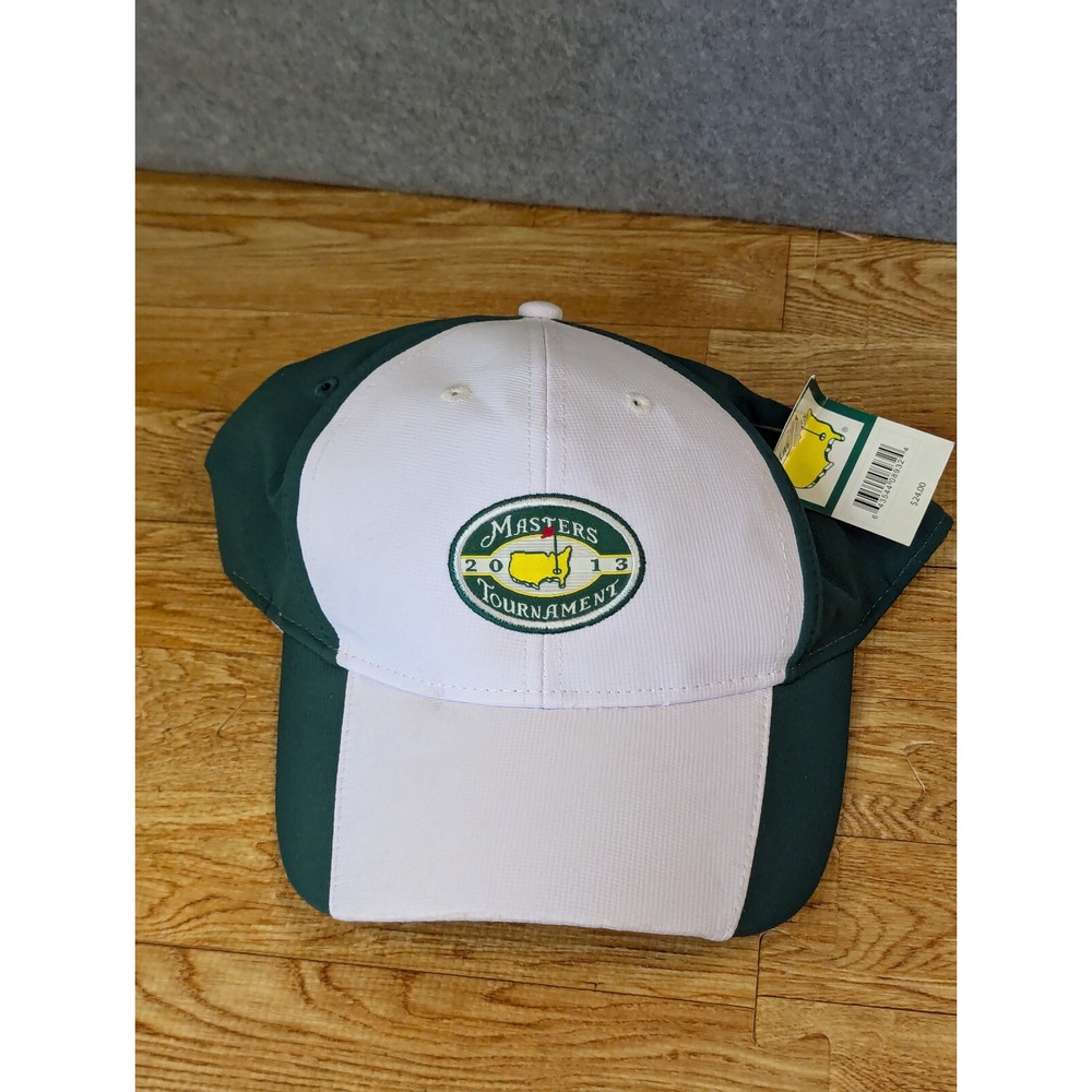 The Masters 2013 Ahead USA PGA Golf Tour Logo Green White  Hat Cap NEW w/Tag